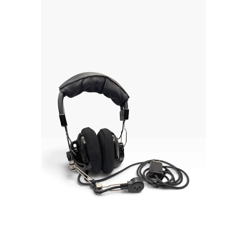 NEXUS Aviation Headset DCM 55564 DPS-17-414 Pilot Radio Dual Plug Boom Mic Black